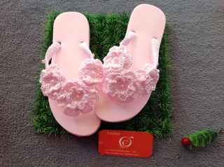 Dép kẹp hoa handmade