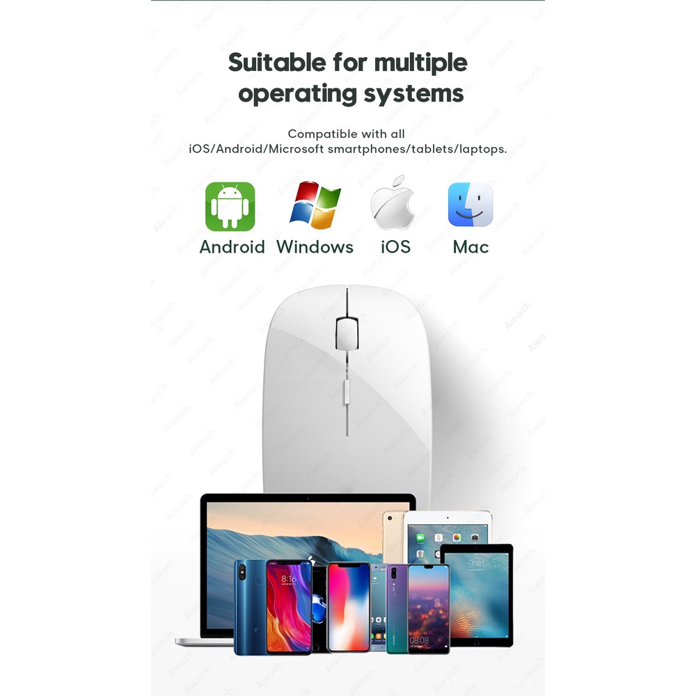Chuột Bluetooth Không Dây Cho Ipad Samsung Huawei Lenovo Android Windows Tablet Computer Macbook