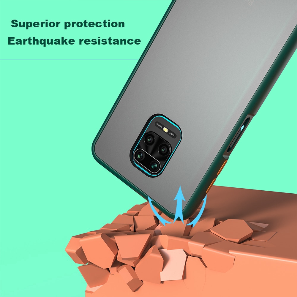 Ốp điện thoại silicon nhám chống sốc chống bám vân tay cho Xiaomi Redmi Note 9 Pro MAX 9S