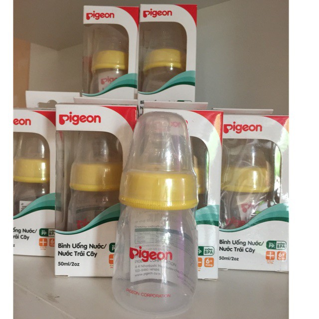 [CHÍNH HÃNG] Bình uống nước và nước trái cây 50ml Pigeon