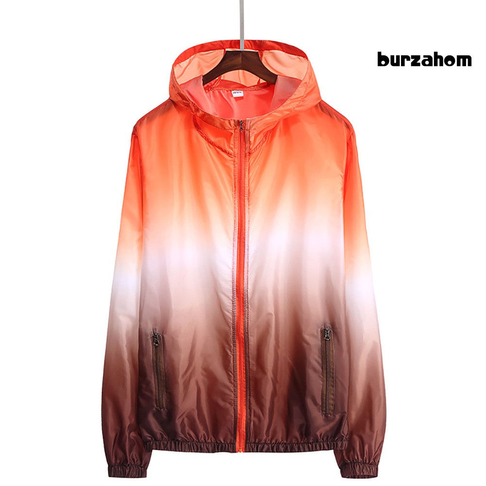 Áo Khoác Chống Nắng Tia UV Có Túi Màu Sắc Gradient Dành Cho Bé