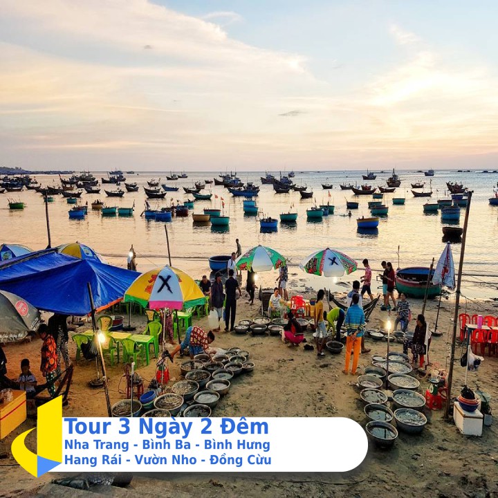 NHA TRANG [E-voucher] - Tour Nha Trang - Bình Ba - Bình Hưng - Hang Rái - Vườn Nho - Đồng Cừu 3N2Đ