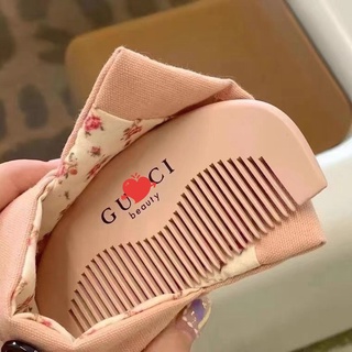 [Hàng mới về] Lược Chải Tóc Bằng Gỗ Màu Hồng Dễ Thương Xinh Xắn