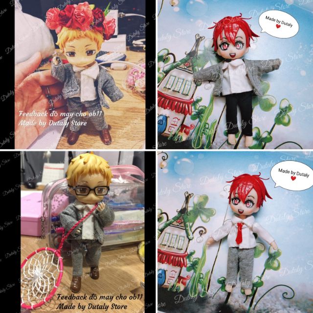 Ob11 - Set 29 trang phục cho búp bê cho obitsu 11, ddf, nendoll, UFdoll, ymy