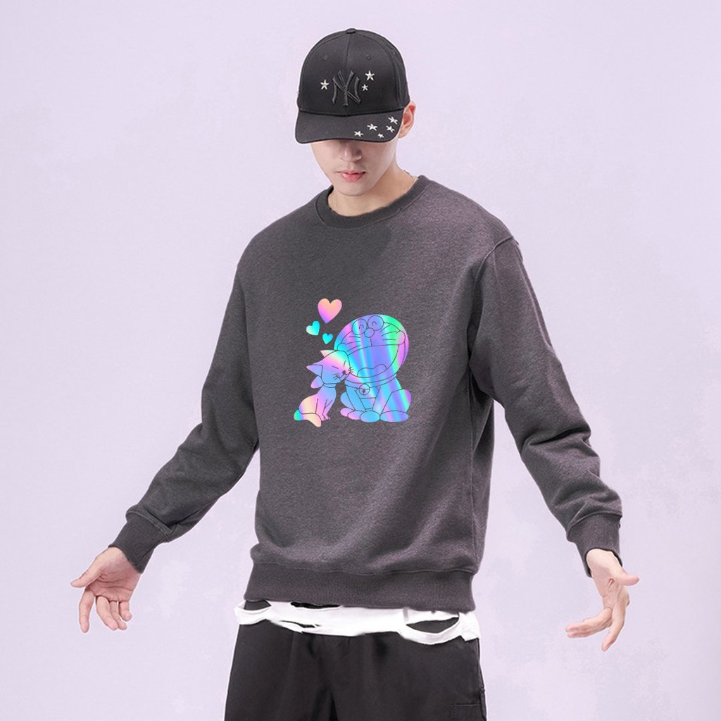 Áo Sweater nỉ quang unisex dài tay Doremon Tán Gái AS17 [ FREESHIP ]