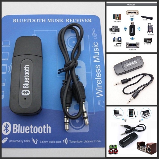 USB bluetooth BT-163 Biến Loa Thường Thành Loa Bluetooth