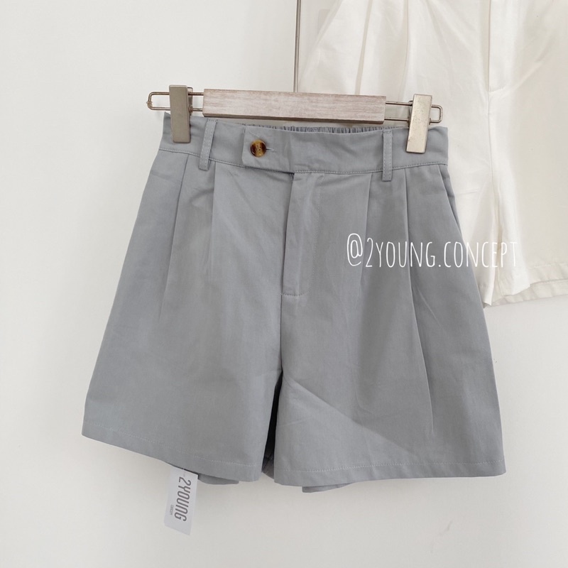 [2YOUNG] [ẢNH THẬT SHOP CHỤP] Quần short kaki lưng chun Q578