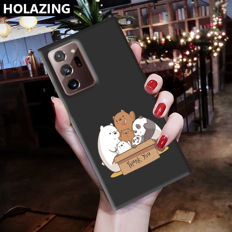 Samsung Galaxy A72 A52 5G A32 4G A12 A02S A21S A42 A31 iPhone6S Candy Color vỏ điện thoại Phone Cases We Bare Bear Soft Silicone Cover