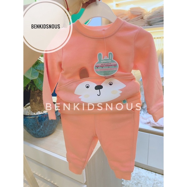 LITTLE LOVE - Bộ dài tay nỉ da cá Little love - Lil cho bé trai/bé gái