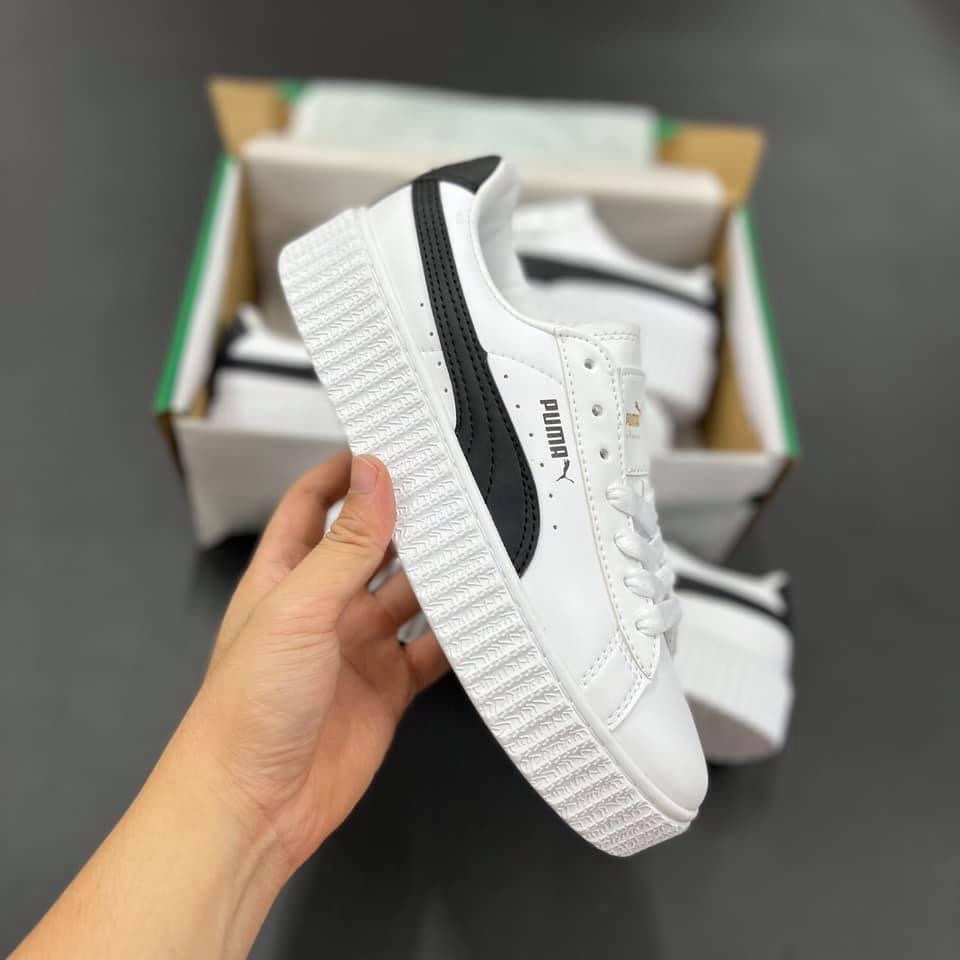Puma trắng vạch đen hàng chuẩn 1:1 da bóng đế êm siêu bền  dễ phối đồ phù hợp với mọi lứa tuổi