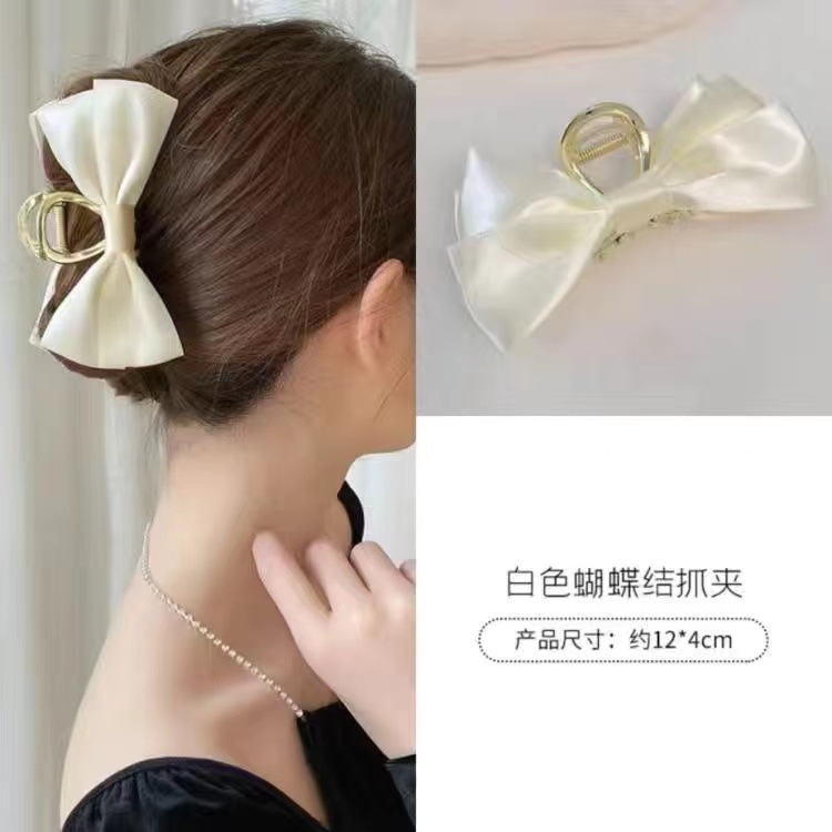 Kẹp Tóc Hình Nơ Đen Cỡ Lớn 2022 Thời Trang Cao Cấp