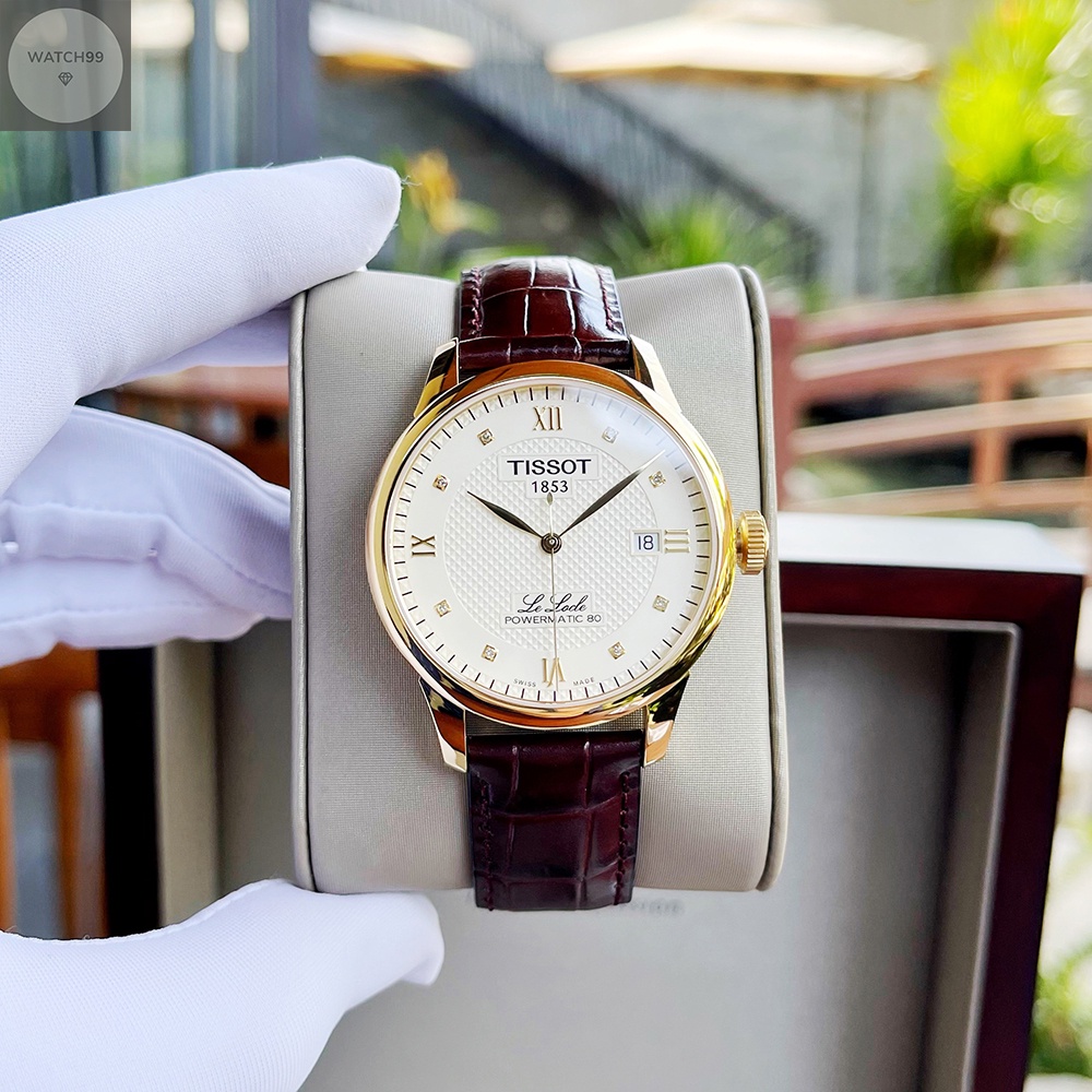 Đồng hồ nam chính hãng Tissot Le Locle Diamond T006.407.36.266.00 (T0064073626600)- Máy cơ tự động - Kính Sapphire