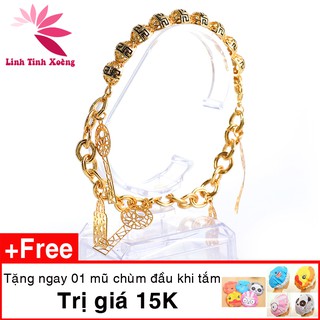 Lắc tay nữ mạ vàng Key Love tặng 1 mũ chùm đầu - MK333