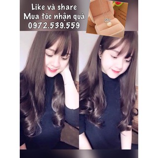 Tóc giả nguyên đầu xoăn lơi