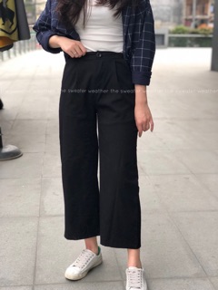 Quần culottes đũi cạp cúc