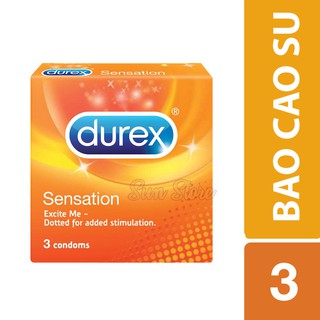 BAO CAO SU DUREX SENSATION GAI ( HỘP 3 CÁI)