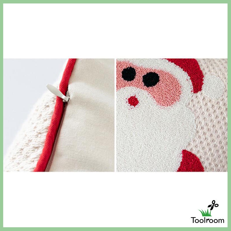 Vỏ Gối Vuông Họa Tiết Giáng Sinh Trang Trí Nhà Cửa