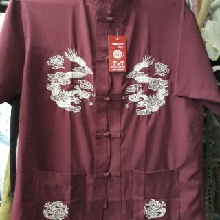 Áo cổ tàu cài nút