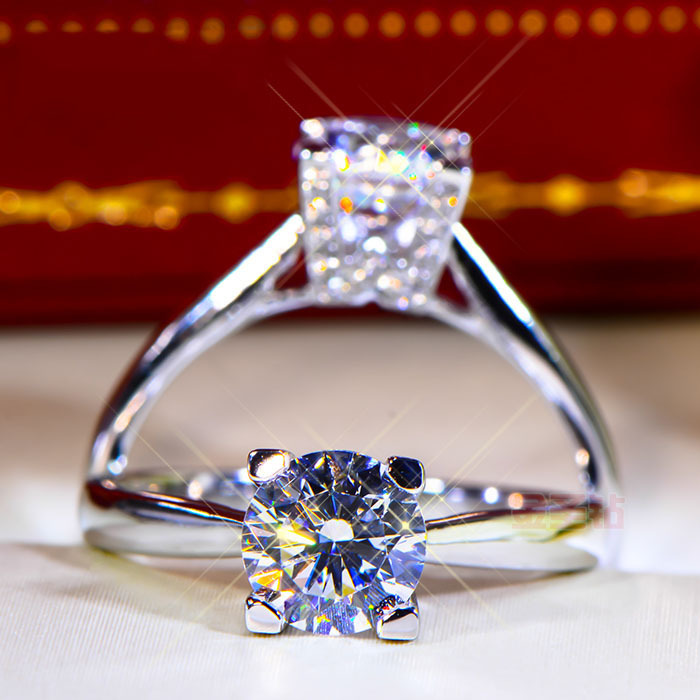 Nhẫn bạc 925 đính hạt đá zircon chữ Mosang thời trang cho nữ