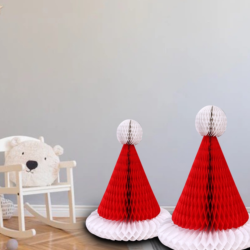 Lồng Đèn Giấy Thủ Công Có Thể Gập Lại Treo Trang Trí Cây Thông Giáng Sinh / Năm Mới