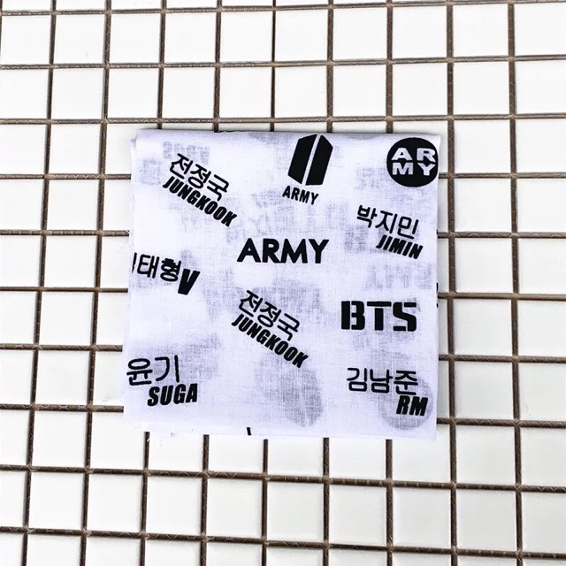 [HÀNG MỚI] Khăn vuông Bandana BTS Blackpink thể hiện cá tính