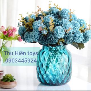Hoa Giả- Chùm Hoa Cẩm Tú Cầu Lụa Mini