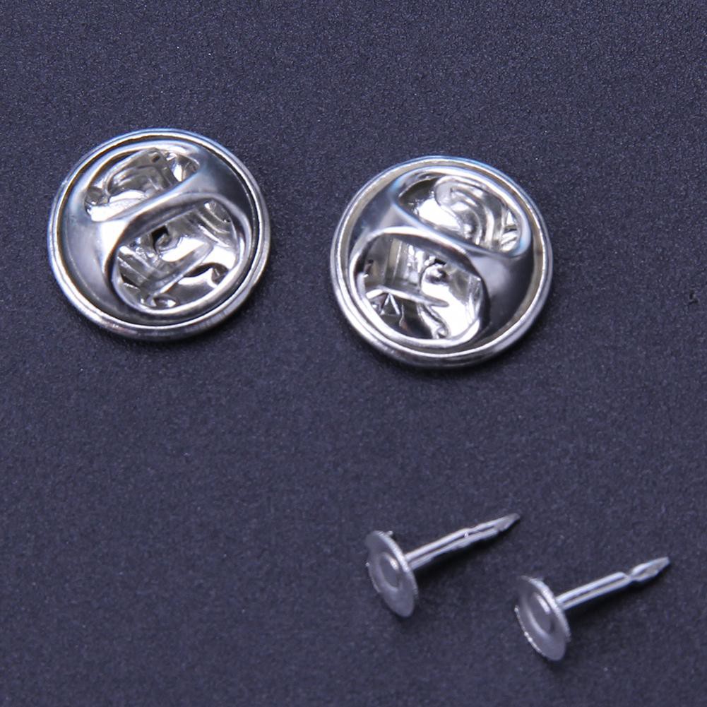 100 Set đế giữ ghim gài áo kim loại DIY