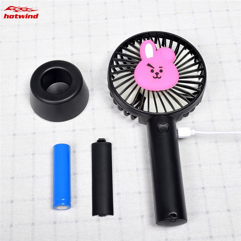 Quạt mini cầm tay họa tiết dễ thương nhỏ gọn tiện lợi