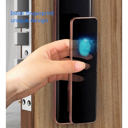 Khóa vân tay Push-Pull thông minh cao cấp - Kết nối Wifi app Tuya Smartlife - Mở khóa 7 cách - iohome 2022