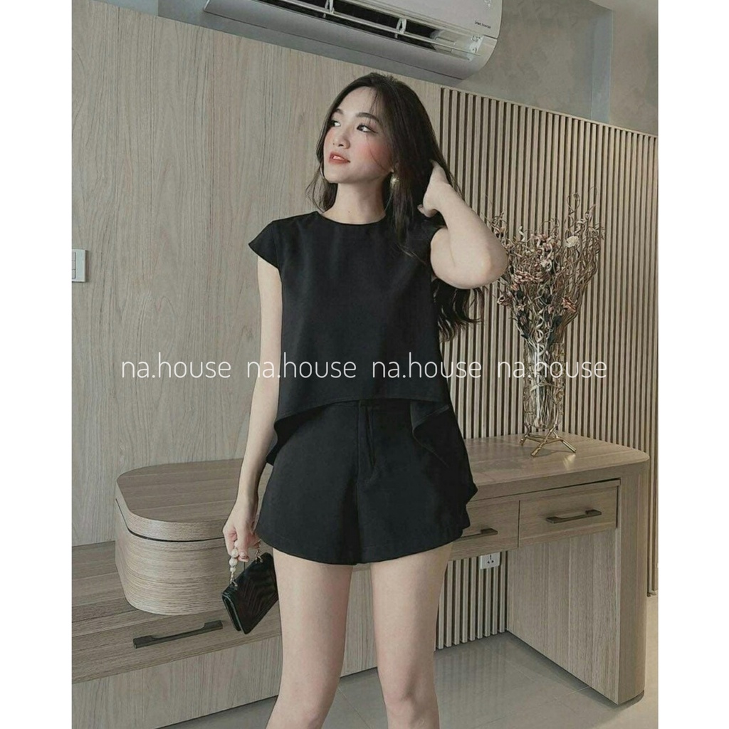 SET ÁO VẠT DÀI CÁCH ĐIỆU NAHOUSE SET ÁO MIX QUẦN THIẾT KẾ XINH XẮN VÀ SANG TRỌNG