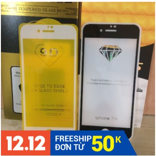 (Giảm Giá Cực Sốc)Kính cường lực 9D iphone 7/8 full màn hình kèm phụ kiện dán tại nhà-Linh Kiện Siêu Rẻ VN