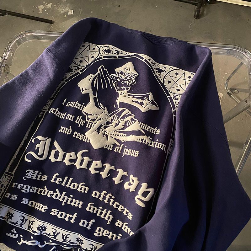 Áo Sweater Mỏng Dáng Rộng Phong Cách Hip Hop Đường Phố Mỹ Cá Tính Cho Nam Nữ