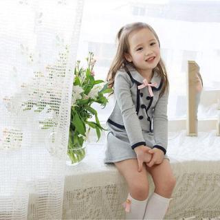 Đầm bé gái thắt nơ eo phong cách đường phố