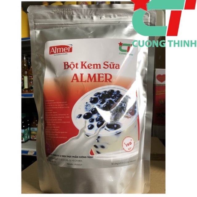 Bột Sữa/ Bột Béo Almer gói 1kg chuyên dụng pha trà sữa KHÔNG ÁT TRÀ