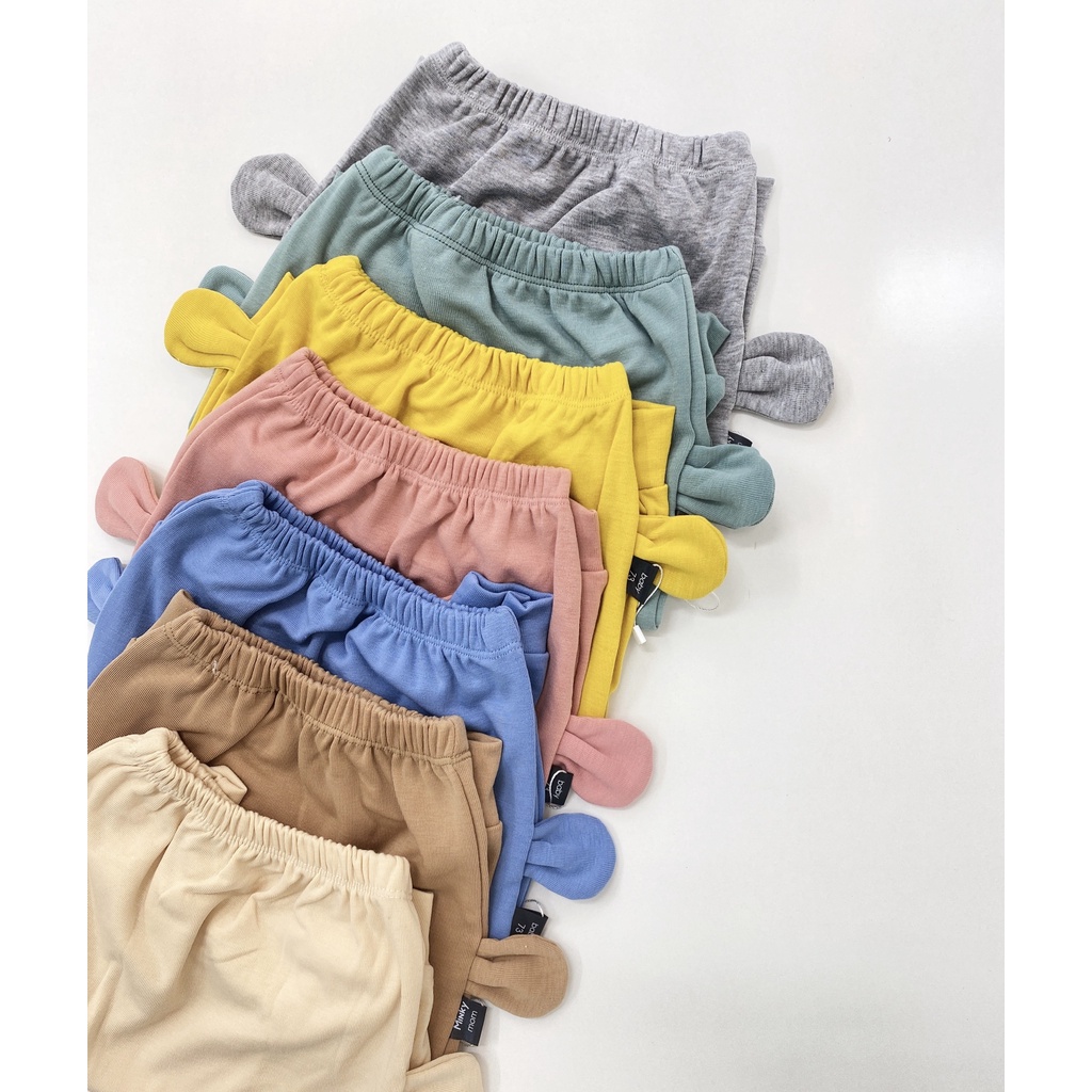 [SALE] Quần Bé Trai, Bé Gái KIMCHIBABY Vải Len Gân Tai Thú 3D, Quần Dài Trẻ Em Thu Đông KWQTD2201