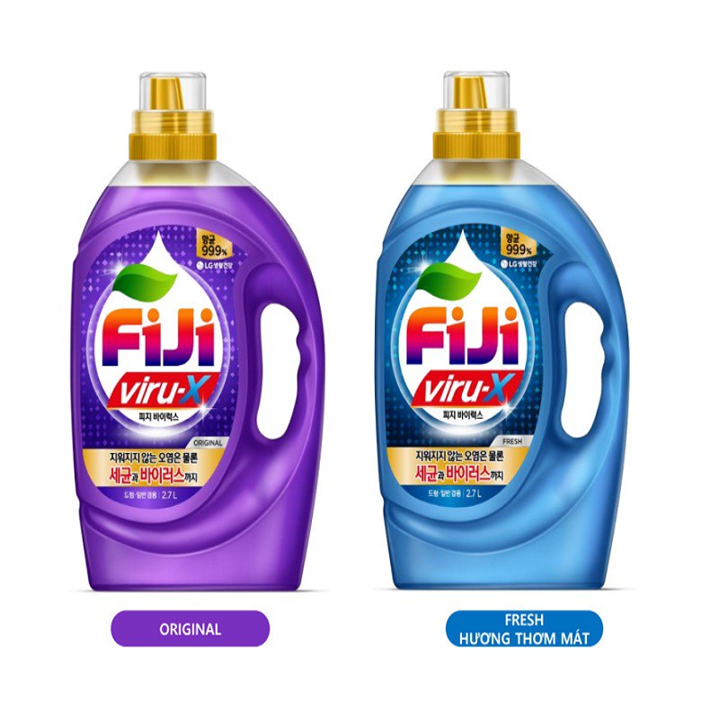 [Quà tặng không bán] Nước giặt Fiji ViruX - Fresh Hương thơm mát 2.7L