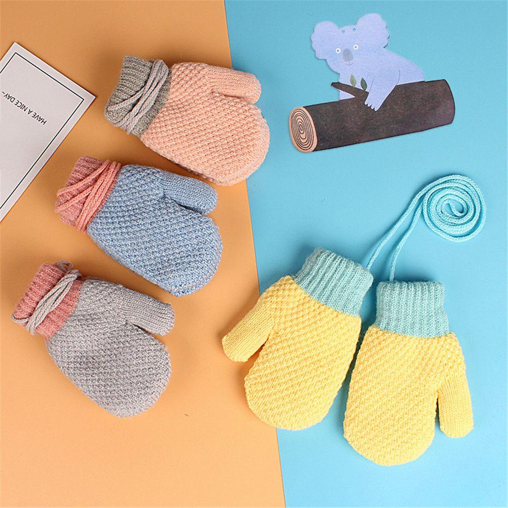 Găng Tay Len Giữ Ấm Cho Bé Từ 2-6 Tuổi