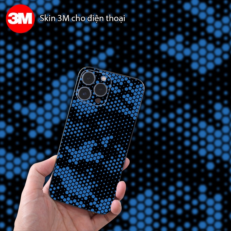 Miếng Dán Skin điện thoại - Skin 3M mẫu Mamba xanh vân nổi  - Có mẫu cho tất cả các dòng điện thoại...