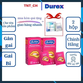 Bao cao su gai durex pleasuremax 12 bao tặng 1 hộp 3 bất kì .tnt_chinhhang. _.
