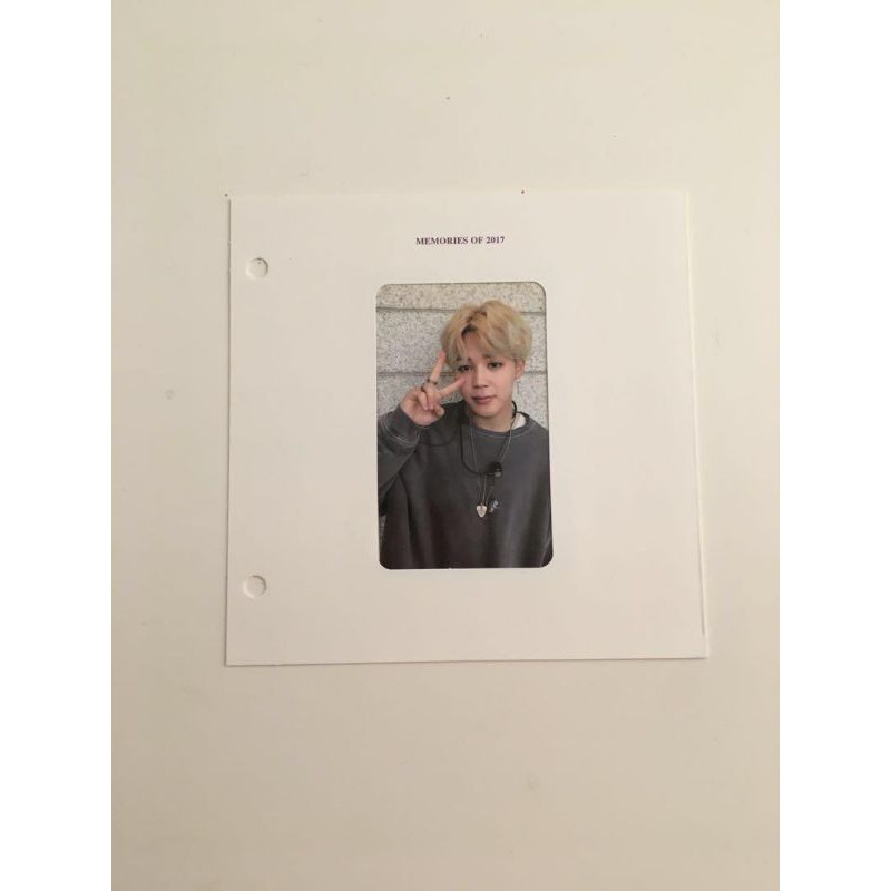 Card JIMIN BTS Blu-ray 2017