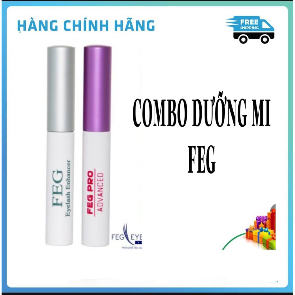 [Cam kết chính hãng] combo DƯỠNG MI FEG EYELASH ENHANCER ĐẸP HƠN DÀI HƠN