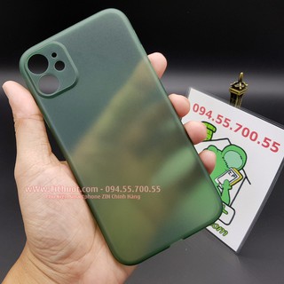Ốp Lưng iPhone 11 Siêu Mỏng Nhám Mờ (Ốp Lụa)