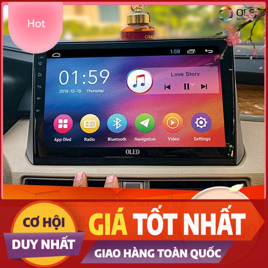 Màn hình android OLED C2 cho xe Xpander RAM2G BỘ NHỚ 32G Cắm Zắc Zin