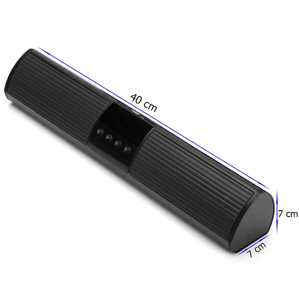 Loa Bluetooth A2 Để Bàn Wireless Speaker Soundbar Dáng Dài Có Đèn Led, Âm Thanh Hay, Bass Khỏe, Có Chân Cắm Jack 3.5mm