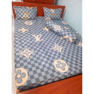Bộ ga, vỏ gối cotton poly 4 món