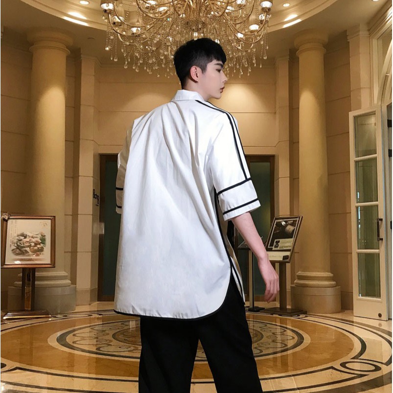 áo sơ mi ulzzang túi viền unisex đủ size 50-100kg | BigBuy360 - bigbuy360.vn