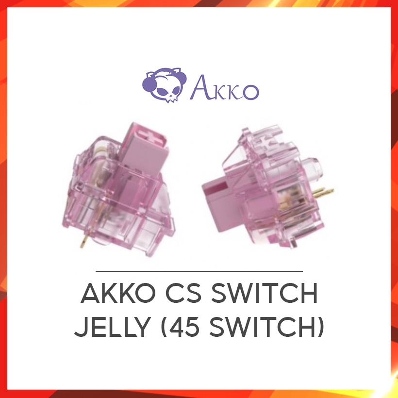 Bộ switch AKKO CS (Jelly Black / Pink / Blue / White / Purple / Sakura /Crystal /Silver / Wine Red ) 45 Switch