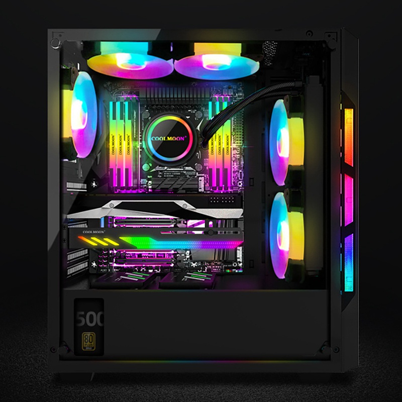 Coolmoon Giá Đỡ Card Đồ Họa GT8 ARGB Đồng Bộ Dùng Trang Trí Khung Gầm Ngang GPU Hỗ Trợ Máy Tính