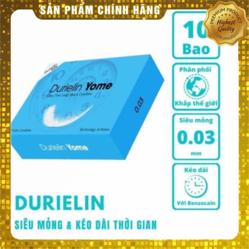 Combo 10 Bao Cao Su Durielin Yome Siêu Mỏng 0.03- 10 Bao