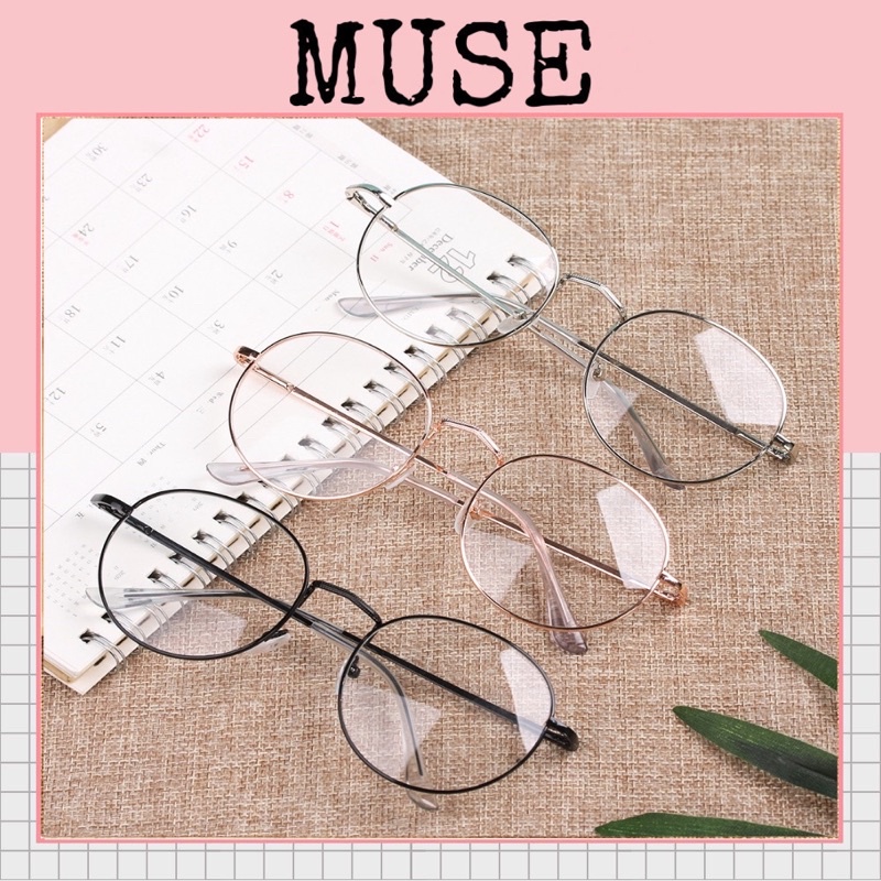 Kính giả cận NOBITA dáng ngố thời trang phụ kiện Muse